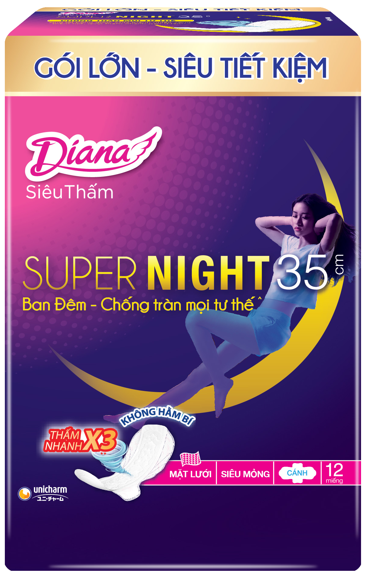 Diana Supernight Siêu Ban Đêm 35cm